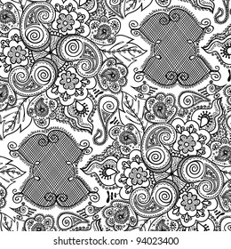 Seamless elegant lace pattern-model for design of gift packs, patterns fabric, wallpaper, web sites, etc.