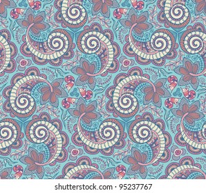 Seamless elegant lace pattern-model for design of gift packs, patterns fabric, wallpaper, web sites, etc.