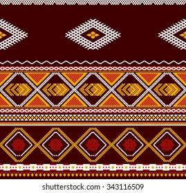  Seamless elegant Ornamental pattern. Africa ethnic art theme.