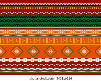  Seamless elegant Ornamental pattern. Africa ethnic art theme.