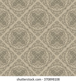 Seamless elegant Ornamental pattern. Ceramic tiles. Orient traditional ornament. Oriental and ethnic art theme. Decorative elements
