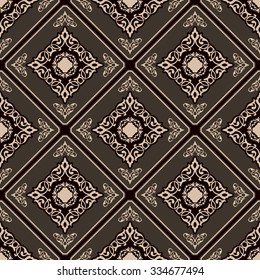 Seamless elegant Ornamental pattern.Ceramic tiles. Orient traditional ornament. Oriental and ethnic art theme.