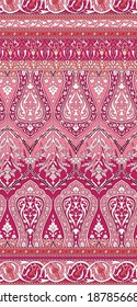 Seamless elegant ornate border design