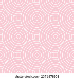 Seamless elegant pattern with circles for fabric, textiles, various backgrounds