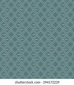 Seamless elegant vintage zig zag wave line and dot pattern background.
Seamless Background image of elegant vintage zig zag wave line and dot pattern.