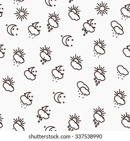 Seamless with elements of weather for your design
