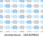 seamless elephant animal cartoon