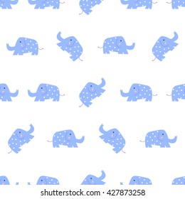 Seamless Elephant Pattern. / Cute Pattern. / Animal Pattern
