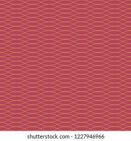 Seamless Ellipse Vector Pattern - Illustration Red