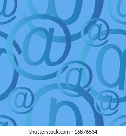 seamless at email sign background pattern, email or spam mail concept