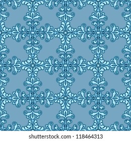 Seamless embriodered fabric texture, vector decorative pattern
