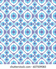 seamless embroidered cross-stitch ornament national pattern