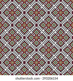 seamless embroidered good like handmade cross-stitch ethnic Ukraine pattern