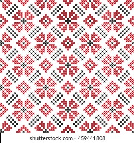 seamless embroidered national ornament