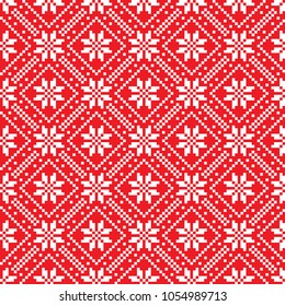 seamless embroidered national ornament vector