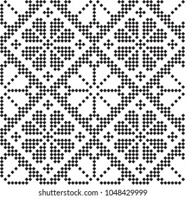 seamless embroidered national Ukraine ornament vector EPS