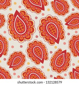 Seamless embroidery pattern