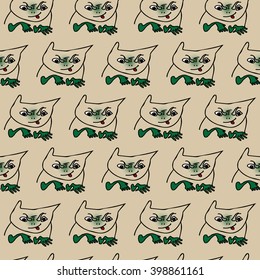 Seamless emoticon pattern