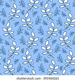 Seamless endless botanical pattern. Background,wallpaper, pattern fills, print fabric and so on