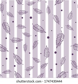 Seamless endless botanical texture pattern leaves for fabric textile or wallpaper