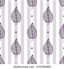 Seamless endless botanical texture pattern leaves for fabric textile or wallpaper