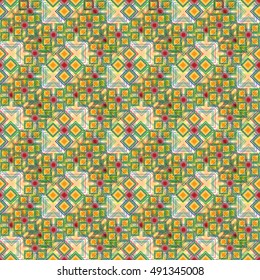 Seamless endless colorful decorative vector pattern illustration for background, design and wallpapers