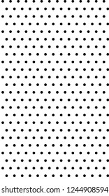 Seamless Endless Hand Drawn Abstract Dots Geometric Circles Vector Pattern Isolated Background
