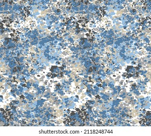 Seamless Endless Hand Painting Abstract Watercolor dot bubbles with Tie Dye Gradient Leopard Cheetah Skin Background blue lichen, Hypogymnia physodes,