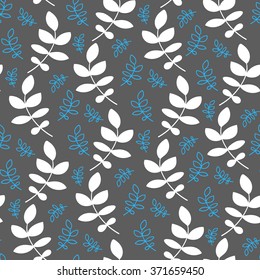 Seamless endless pattern with leaves. Background,Wallpaper, pattern fills, print fabric and so on