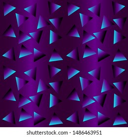 Seamless endless repeating multicolored bright ornament of different colors