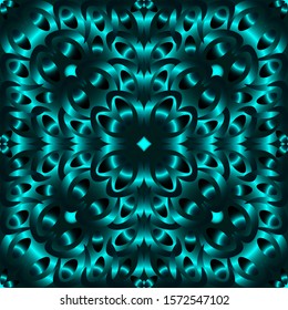 Seamless endless repeating multicolored bright ornament of different colors