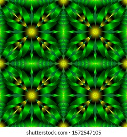 Seamless endless repeating multicolored bright ornament of different colors