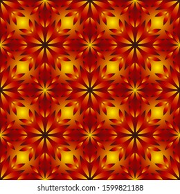 Seamless endless repeating ornament of red shades