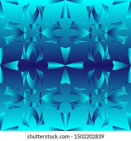 Seamless endless vector repeating christmas multicolored bright ornament of different colors