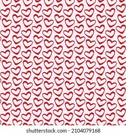 Seamless engraved heart pattern for valentines day. Use for textile prints, fabric design also on printables like greeting cards, gift cards, wrapping papers, digital papers and social media posts.