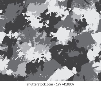 Seamless eroded camouflage repeat pattern