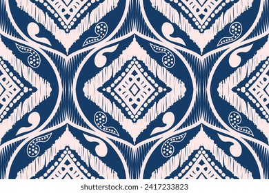 Seamless ethnic abstract pattern with black and white color, aborigines style ,design for fabric and printing business.