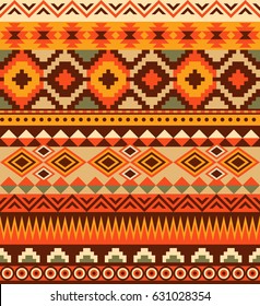 Seamless ethnic aztec pattern design. vector illustration