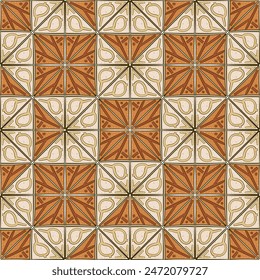 Seamless ethnic background hand-drawn. Abstract pattern