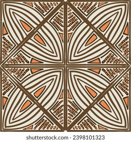Seamless ethnic background hand-drawn. Recurring background