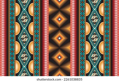 Seamless ethnic background in pink, white and black colors. Vector illustration texture.