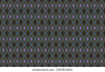 Seamless ethnic background in pink, white and black colors. Vector illustration texture.Abstract distressed art deco trellis seamless background tile