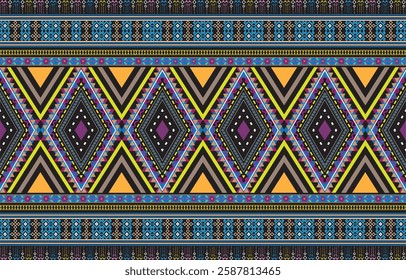Seamless ethnic background in pink, white and black colors. Vector illustration texture.Abstract distressed art deco trellis seamless background tile