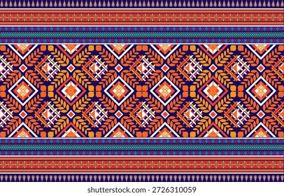 Seamless ethnic background in pink, white and black colors. Vector illustration texture.Seamless abstract ikat pattern with the image of floral ornament.Ikat pattern seamless background tile

