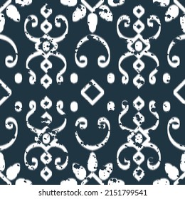 seamless ethnic cloth vector pattern vector tie-dye shibori printed with stripes and chevron bohemian fashion Infinite texture. Background color can be changed.EP.2.Design for background, carpet