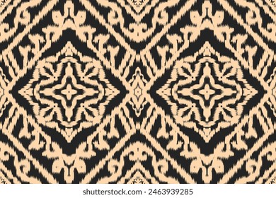 Seamless ethnic design, ikat art. beautiful hand drawn Design for textile and printingEthnic pattern.beautiful pattern. folk embroidery,bohemian style,aztec geometric art	