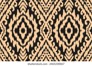 Seamless ethnic design, ikat art. beautiful hand drawn Design for textile and printingEthnic pattern.beautiful pattern. folk embroidery,bohemian style,aztec geometric art	