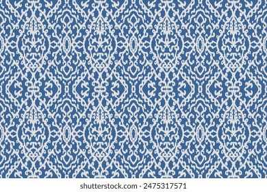 Seamless ethnic design, ikat art. beautiful hand drawn Design for textile and printingEthnic pattern.beautiful pattern. folk embroidery,bohemian style, abstract art	