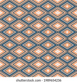 Seamless ethnic fabric pattern, Vector geometric design for fabric, cover book and background decoration.