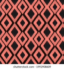 Seamless ethnic fabric pattern, Vector geometric design for fashion clothes, cover book, decoration background.